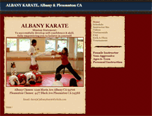 Tablet Screenshot of albanykarateforkids.com
